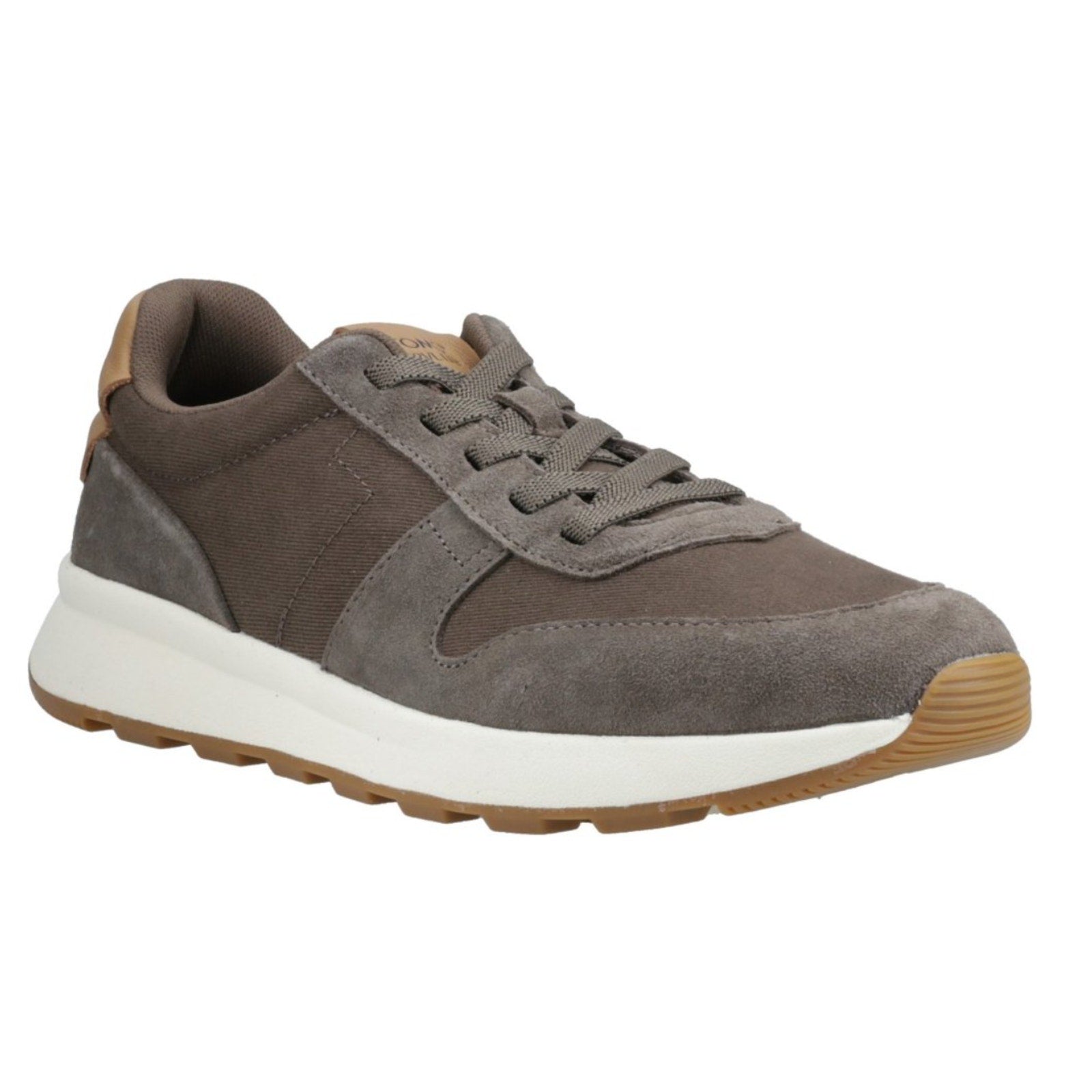 Toms Mens TRVL LITE Retro Runner Casual Sneakers Size 14 Olive Green Suede NIB