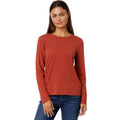 MADEWELL Women's Northside Vintage Long-Sleeve Tee XXS Orange Etruscan Clay NWT