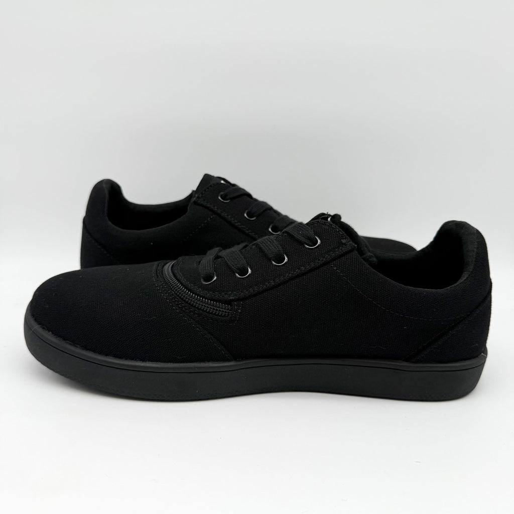 BILLY Footwear Mens Low Top ll Sneakers US 10.5 Wide EU 43.5 Black NIB