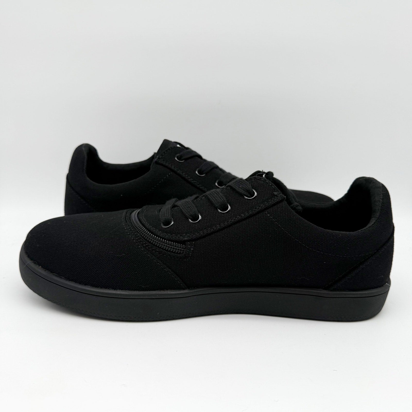 BILLY Footwear Mens Low Top ll Sneakers US 10.5 Wide EU 43.5 Black NIB