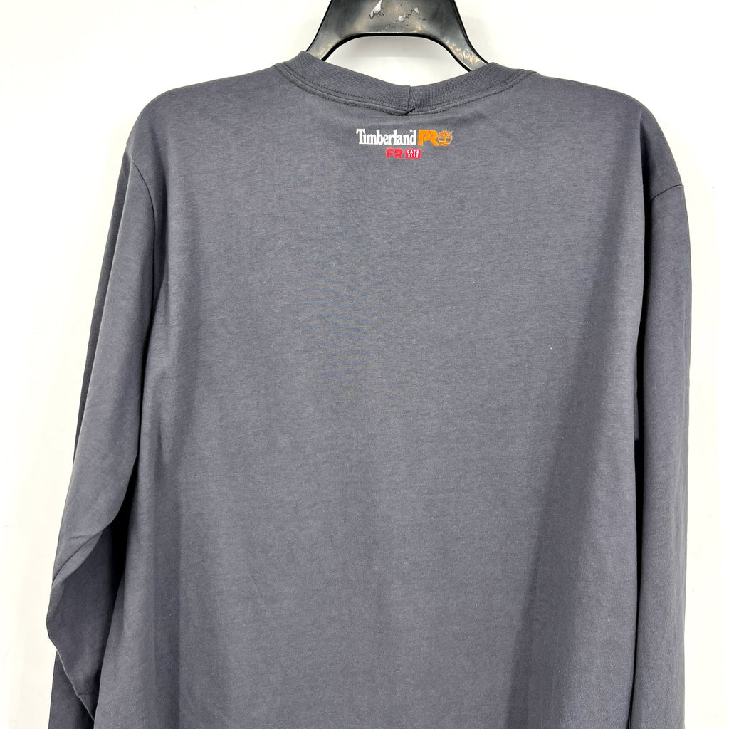 TIMBERLAND PRO Mens Cotton Core Flame-Resistant LS T-Shirt Large Gray NWT