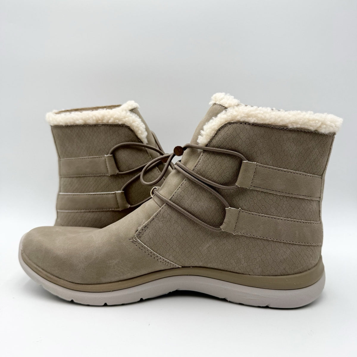 Ryka Womens Evie Exotic Snow Boots Size 9 M EU 39 Brown Taupe NIB