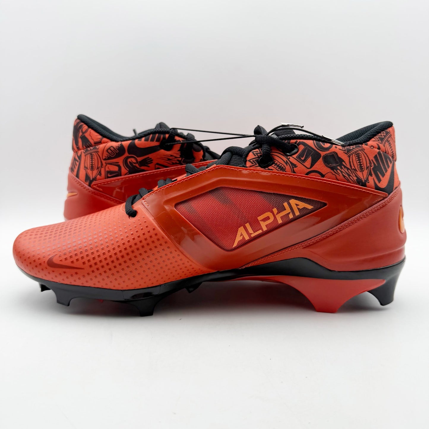 Nike Mens Alpha Menace 4 Pro NRG Molded Football Cleats 11.5 Orange Black NWOB