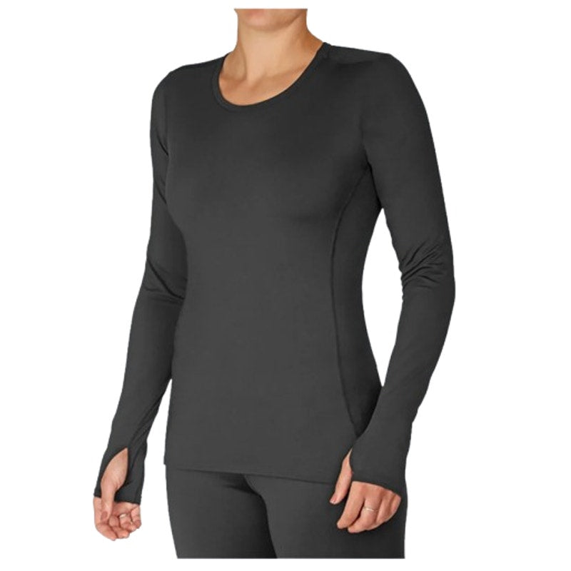 HOT CHILLYS Women's Micro-Elite Chamois Crewneck Shirt Medium Black NWT