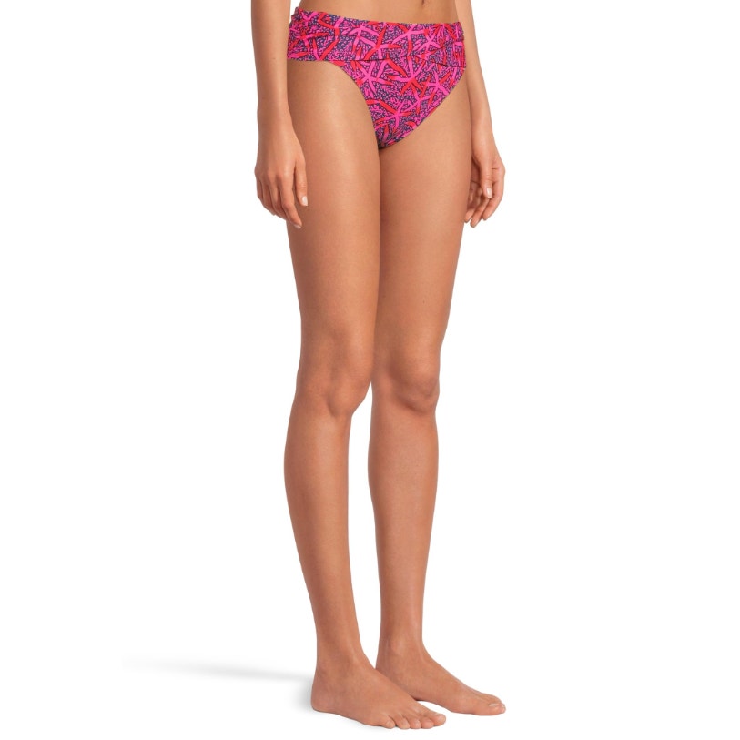 LILLY PULITZER Lagoon Hipster Bikini Bottom Size 6 Passion Fruit Pink Star NWT