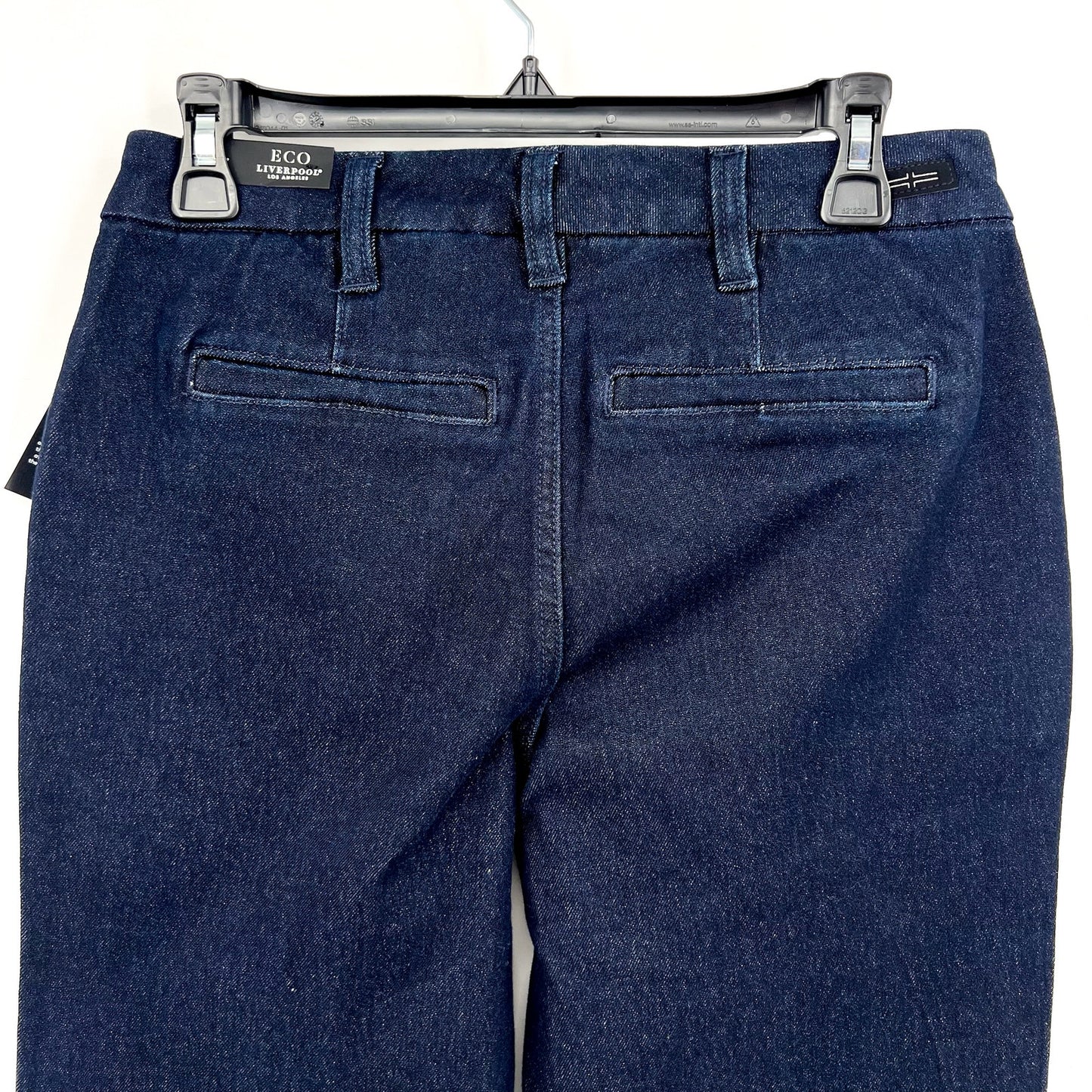 LIVERPOOL Women's Pintuck Trouser Jeans US 4 27 Blue Sturgis Midrise NWT