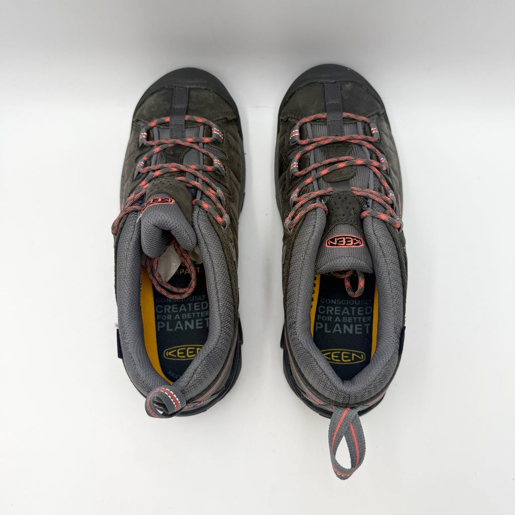 Keen Womens Targhee ll Hiking Shoes Size 8.5 Grey Waterproof Leather NWOB