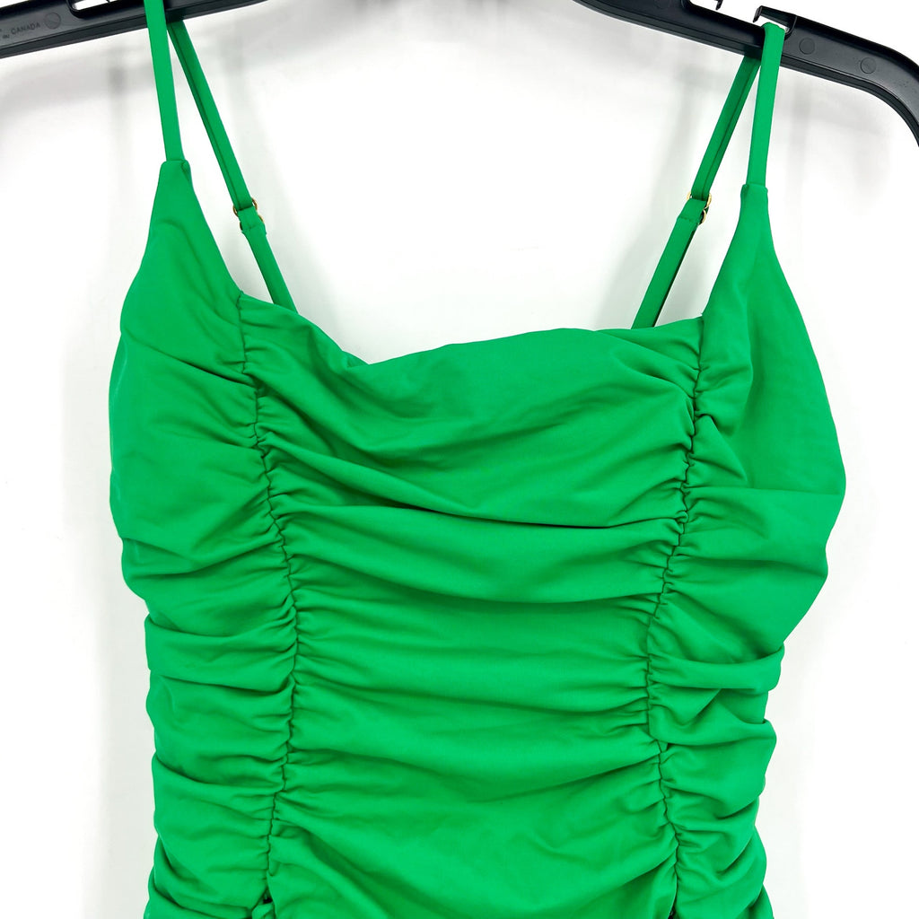 BECCA Color Code Paula One Piece Swimsuit Small Emerald Green Square Neck NWT