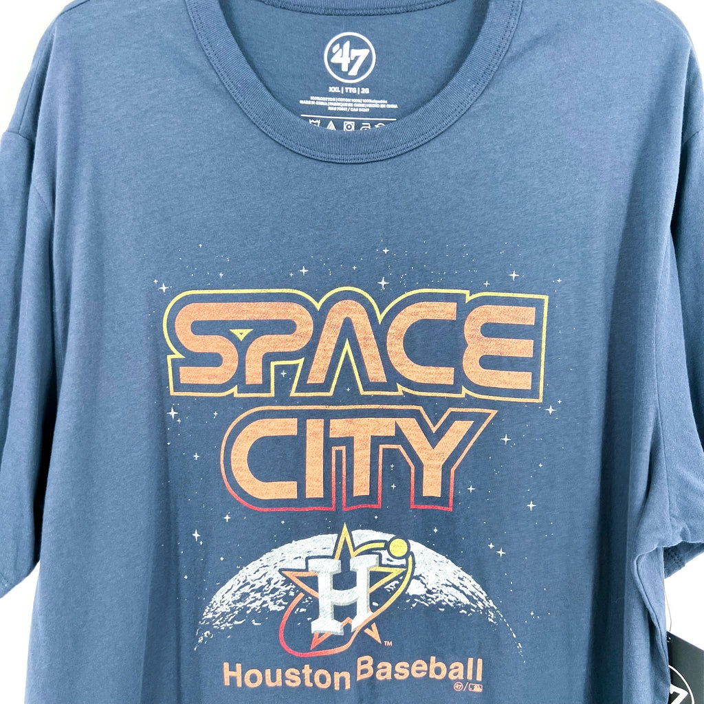 47 BRAND Mens Houston Astros Space City Connect T-Shirt XXL Atlas Blue NWT