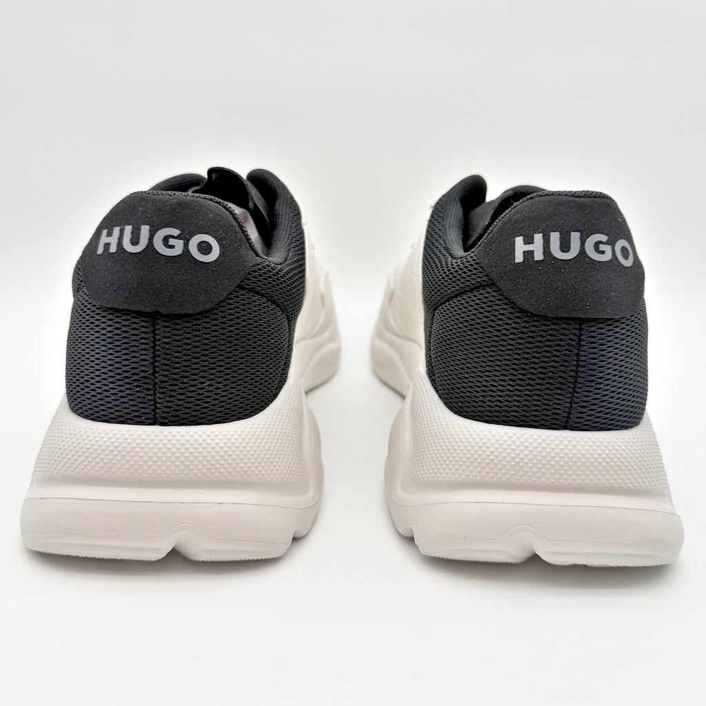 HUGO Mens Leon Casual Sneakers Size 12 EU 45 Light Grey White Hugo Boss NIB