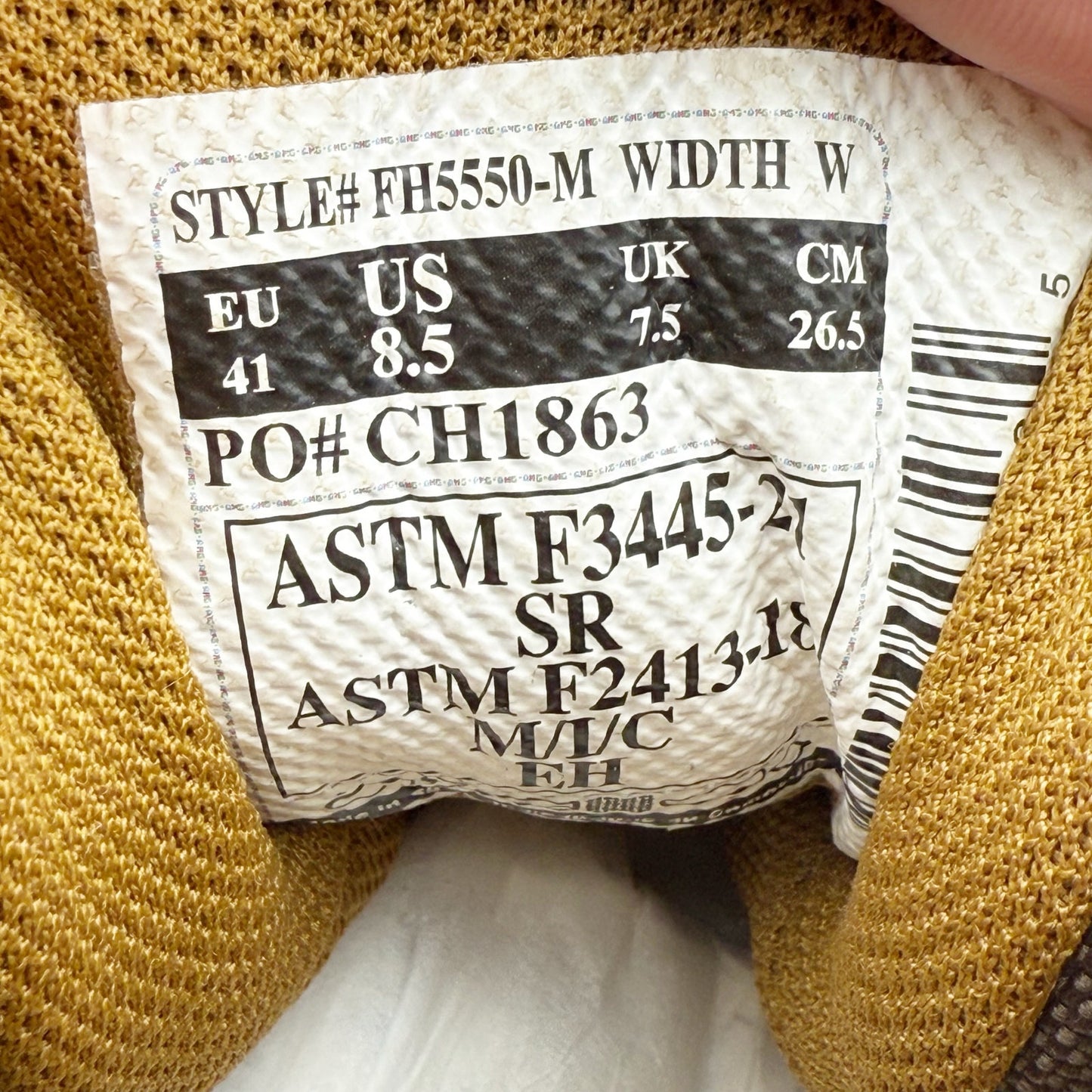 Carhartt Mens Gilmore 5" Work Boots US 8.5 Wide Brown Alloy Toe Waterproof NIB