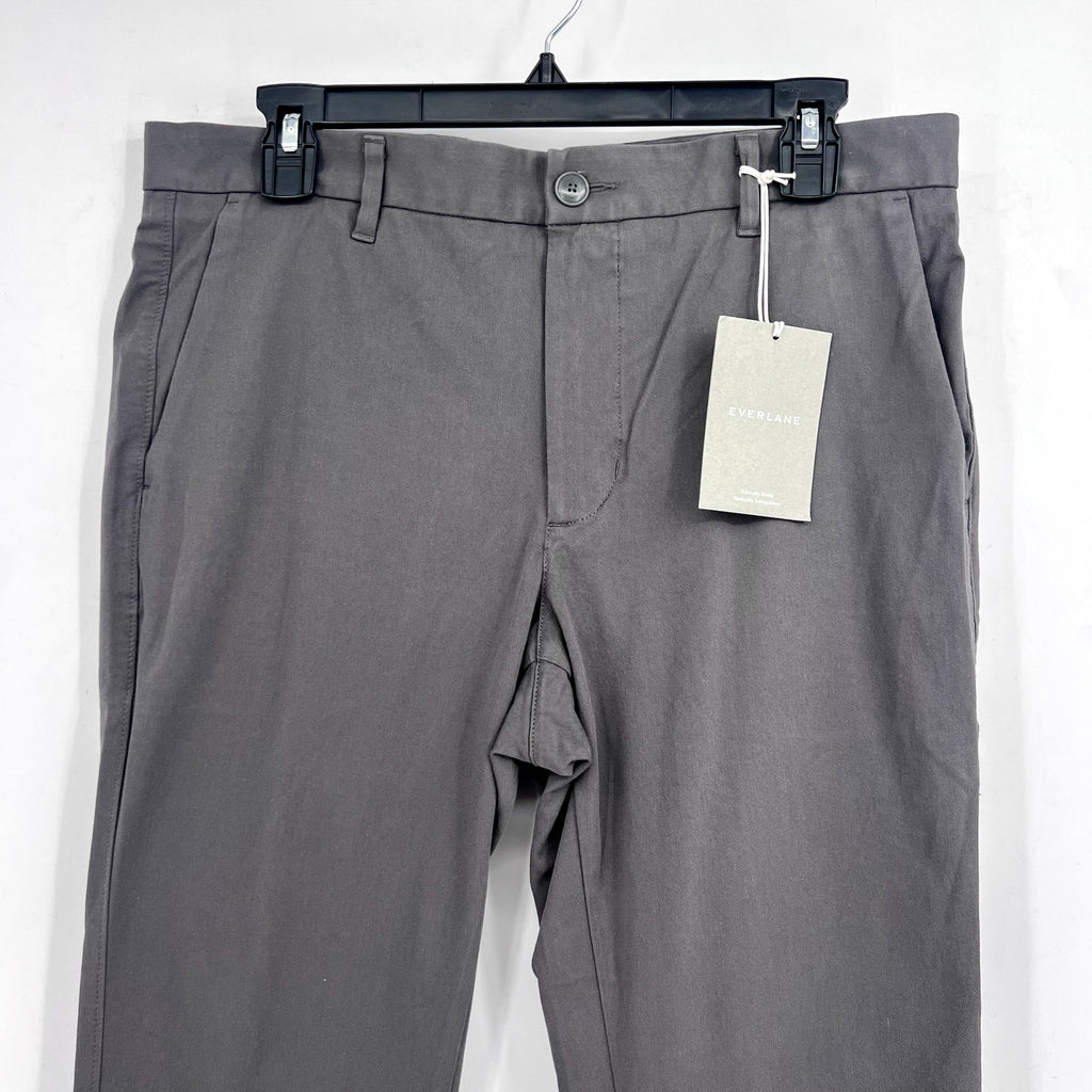 EVERLANE Uniform Men's The Performance Chino 32x34 Slate Grey Slim Fit Pants NWT