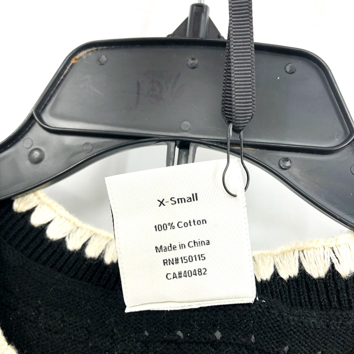 VARLEY Womens Dwight Tank Knit Midi Dress XS Black White Scalloped Edge NWT