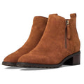 Blondo Womens Samara Ankle Booties Size 8 M Cognac Brown Suede Waterproof NIB