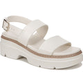 Naturalizer Women's Darry Sling Lug Sole Sandals Size 9.5 M White Leather NIB