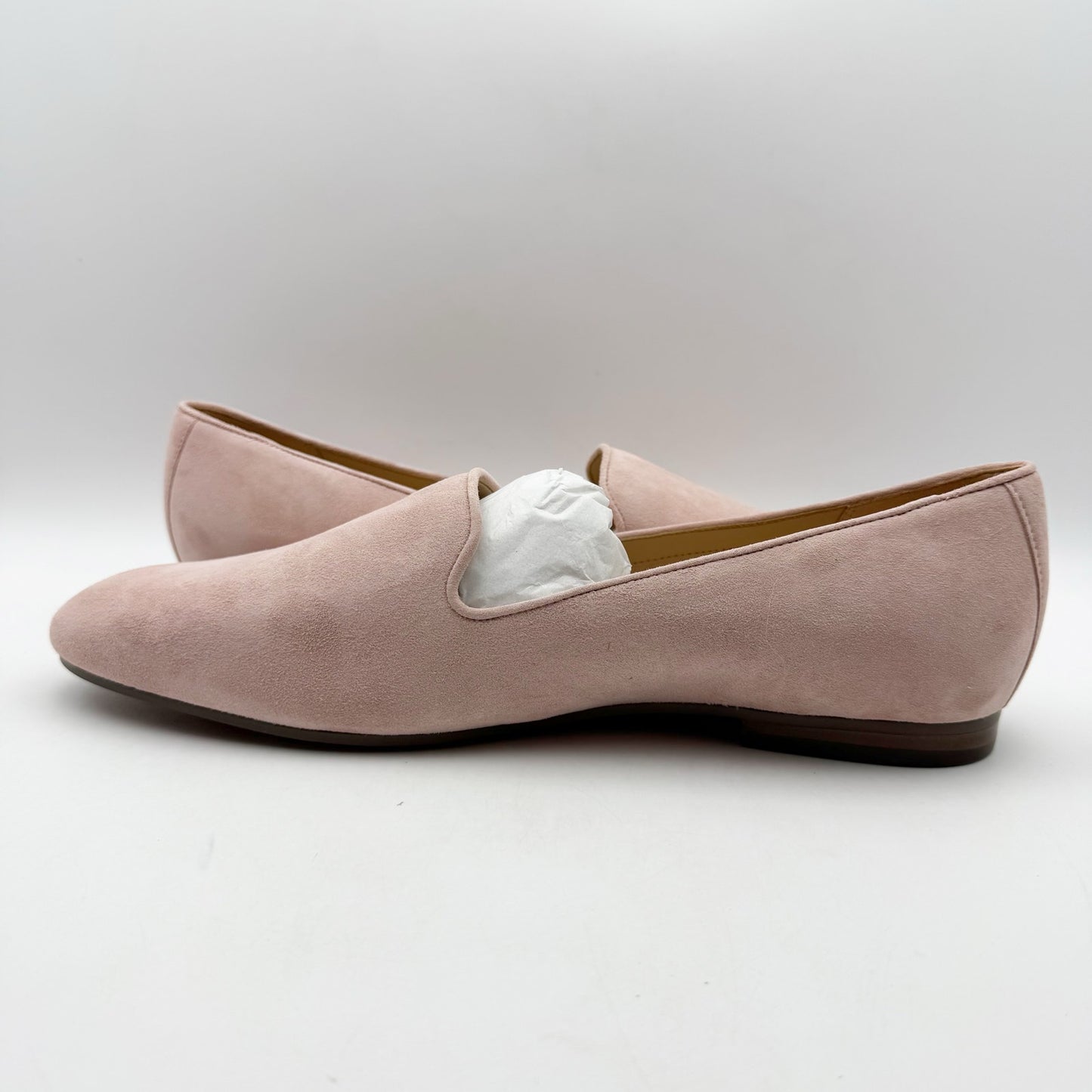 Vionic Womens Willa ll Flat Loafers US 13 EU 45 Pink Suede Slip On NWOB