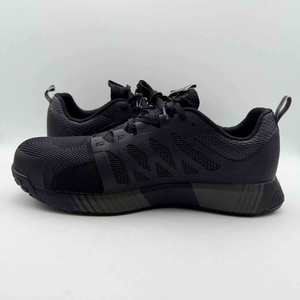Reebok Work Womens Fusion Flexweave Sneaker 7.5 M Black EH Comp Toe SR NIB
