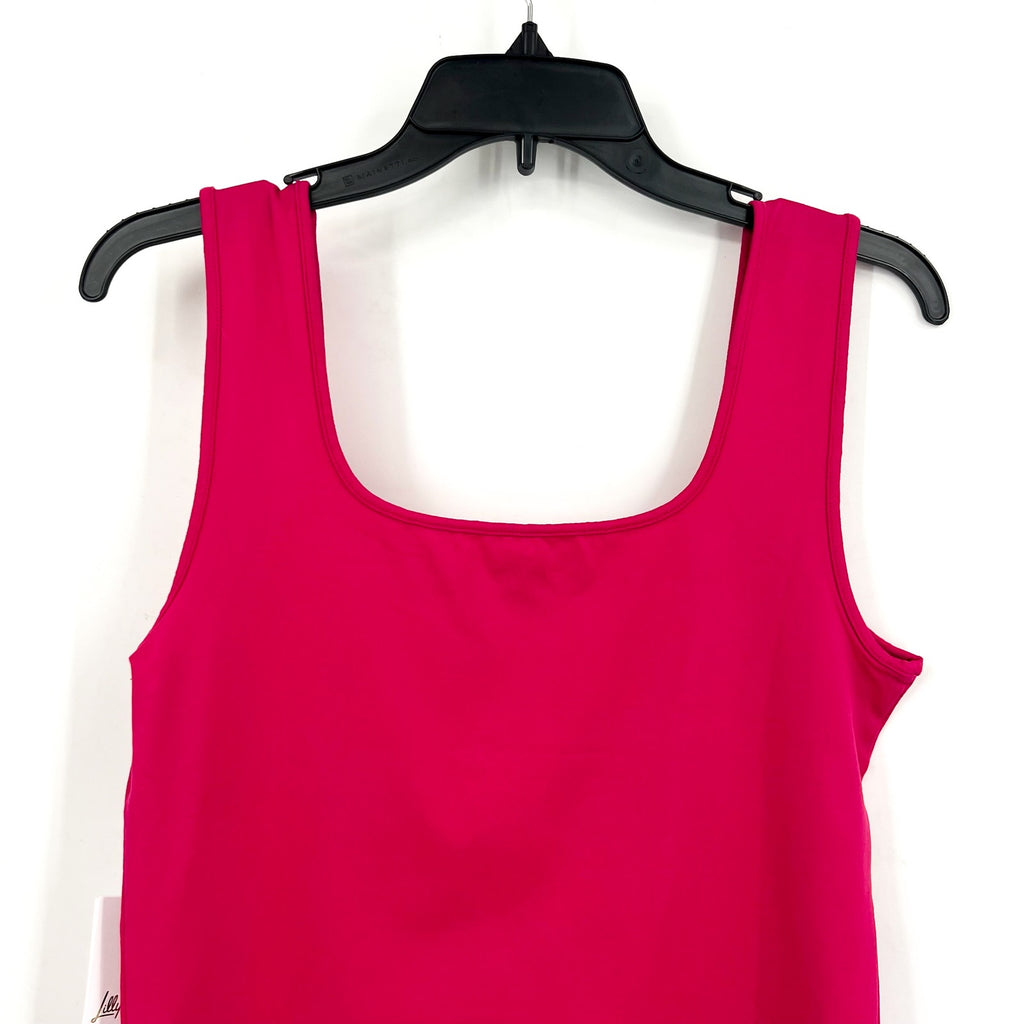LILLY PULITZER Womens Marsaille Tank Top Medium Mystique Pink Square Neck NWT