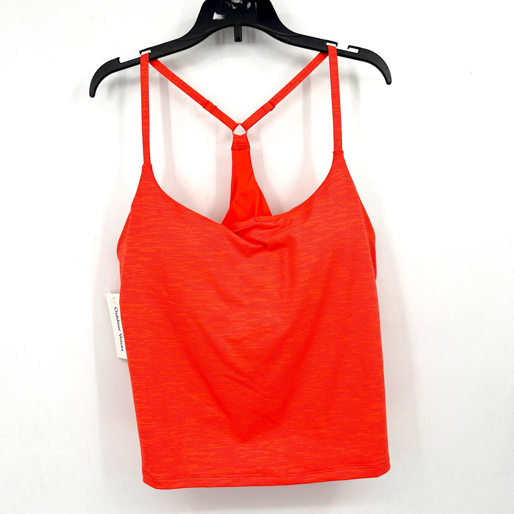 OUTDOOR VOICES women's TechSweat Move Free Tank Top XXL Orange Hot Coral NWT
