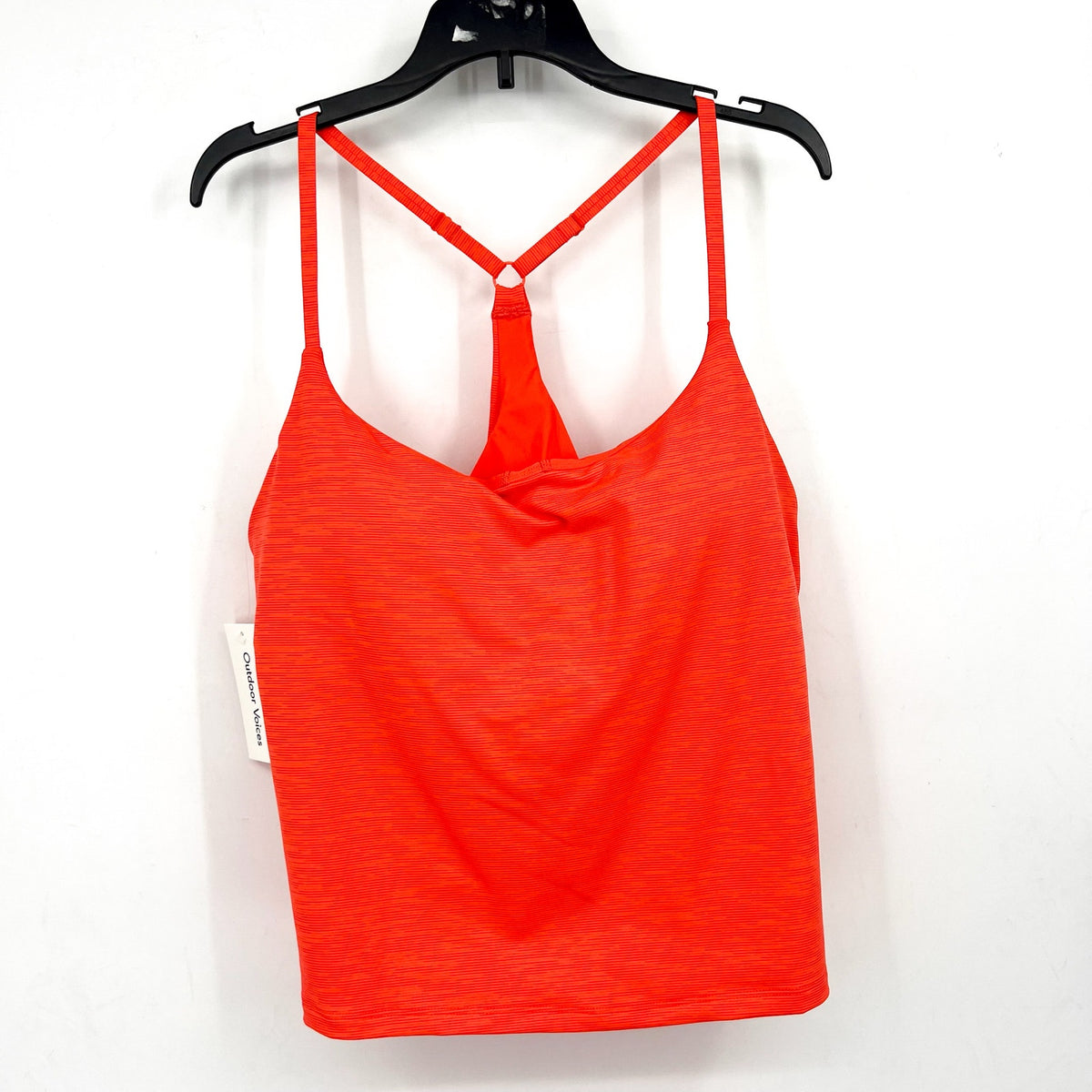 OUTDOOR VOICES women's TechSweat Move Free Tank Top XXL Orange Hot Coral NWT