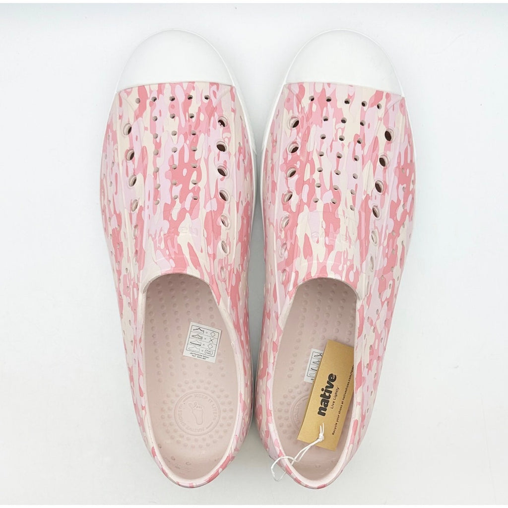 Native Men's Jefferson Slip On Shoes Size 10 Pink White EVA Waterproof NWOB