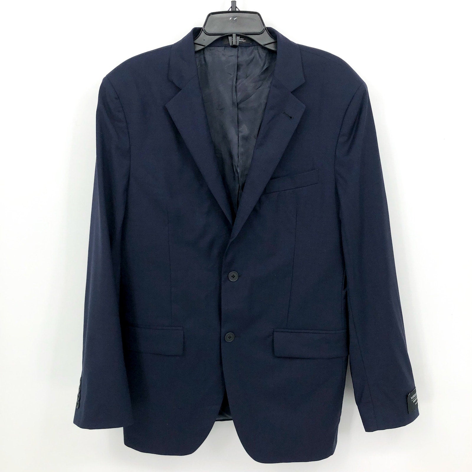 NORDSTROM Men's Tech Smart Trim Fit Suit Jacket 42R Navy Blue Stretch NWOT