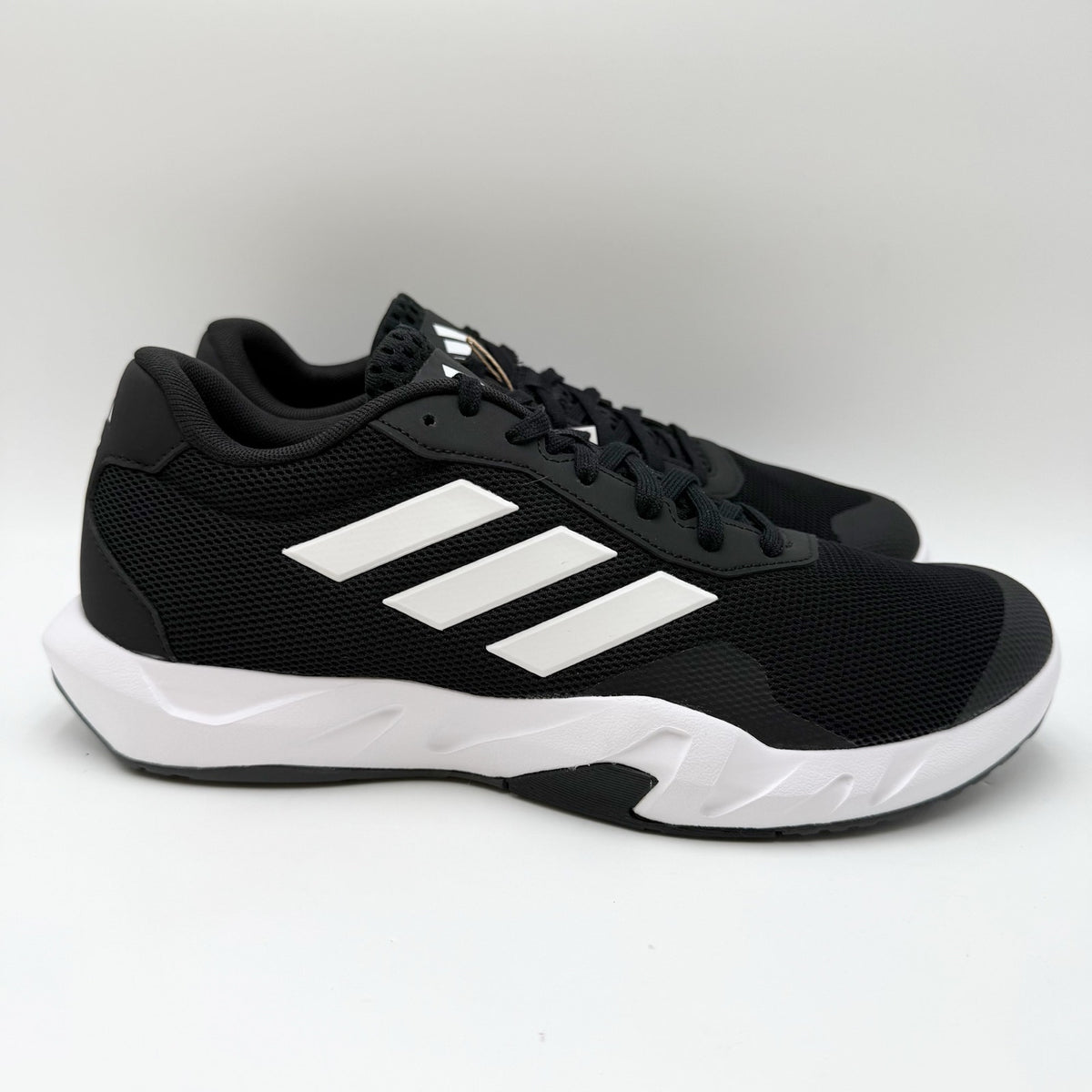 Adidas Mens Amplimove Trainer Athletic Shoes Size 9.5 Black White NIB