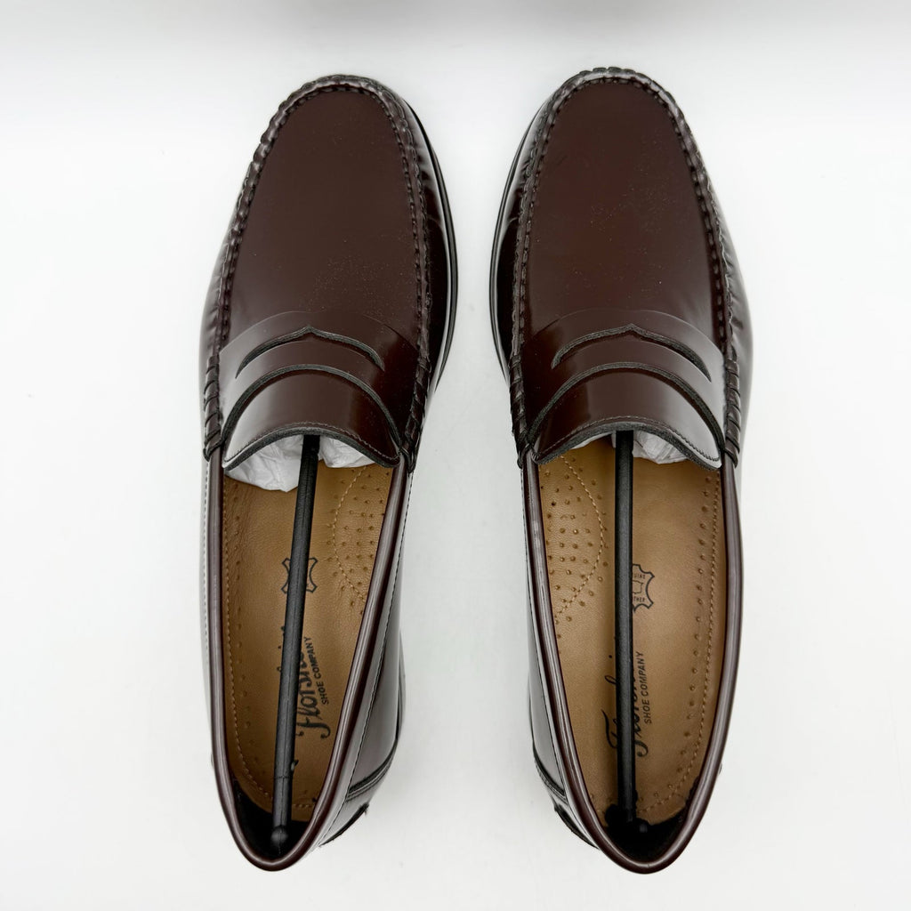 Florsheim Mens Berkley Flex Penny Loafer Size 11.5 Burgundy Brown Leather NWOB