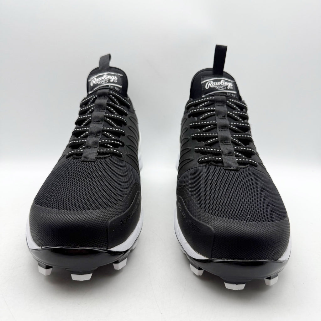 Rawlings Mens Roster 174931 Baseball Cleats Size 8 Black White NWOB