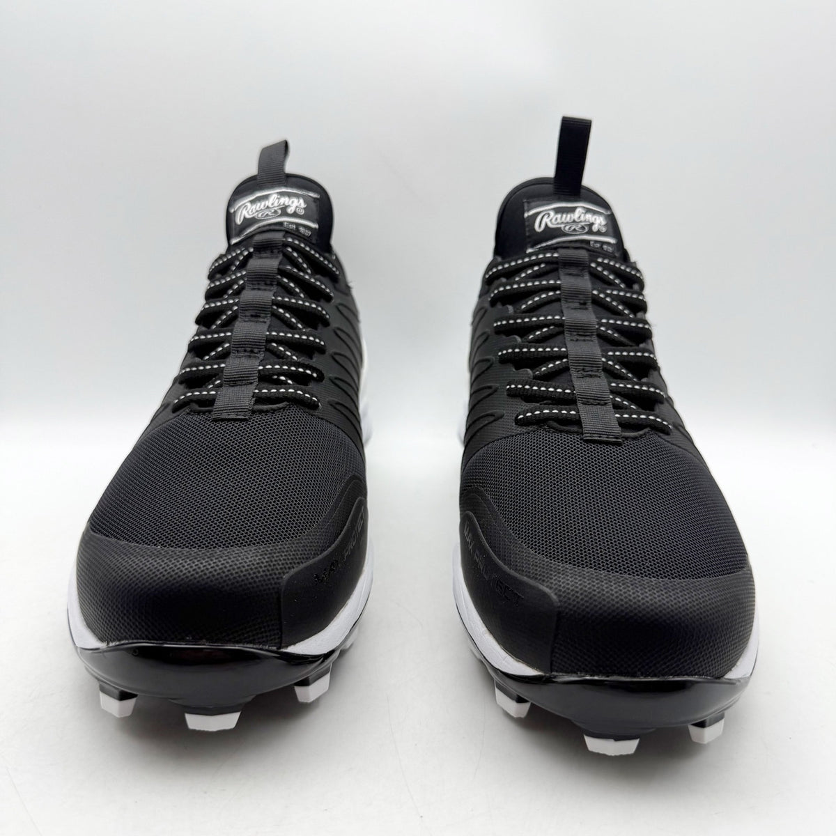 Rawlings Mens Roster 174931 Baseball Cleats Size 8 Black White NWOB
