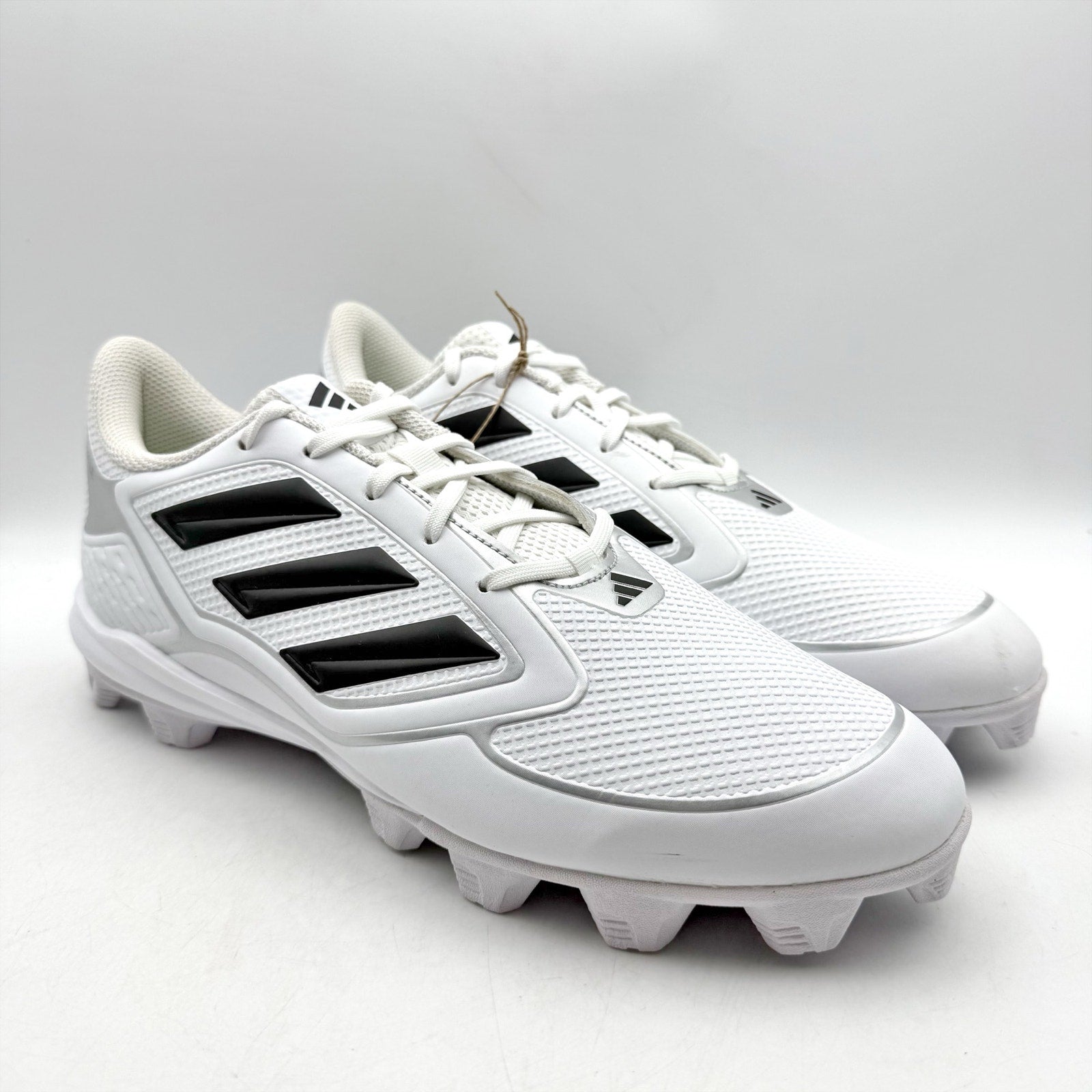 Adidas Womens PureHustle 3 MD Softball Cleats US 11 White Black Athletic NWT