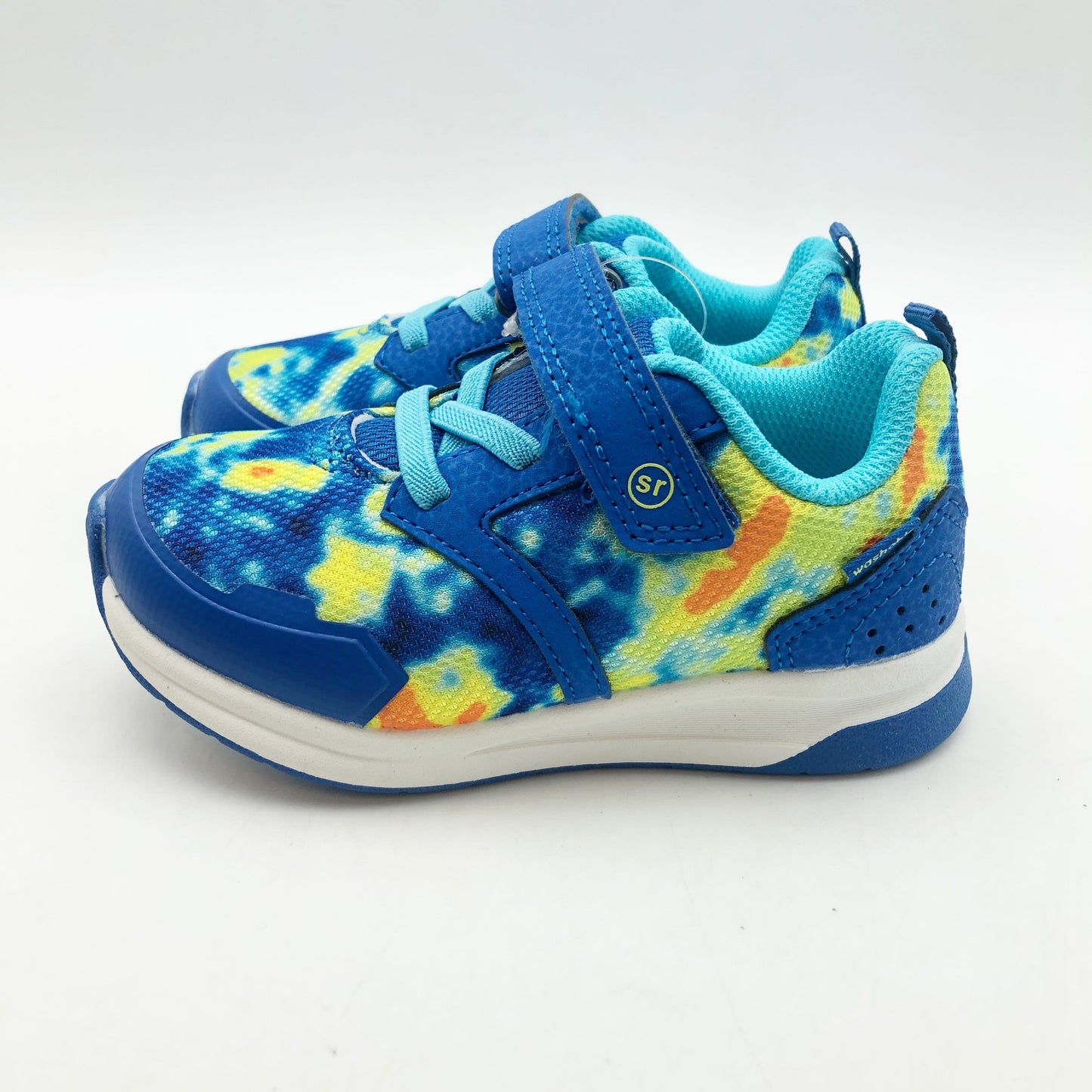 Stride Rite Boys Wiley Made To Play Sneaker 12 Wide Blue Multi Kids Shoe NIB