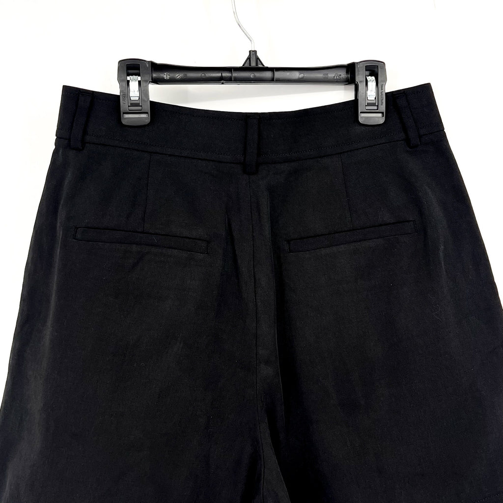 EVERLANE Women's The Way-High Drape Shorts Size 4 Black Pleated NWT