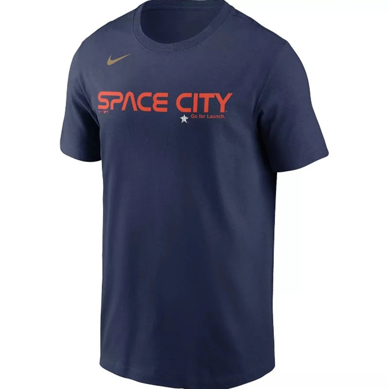NIKE Men's Houston Astros Yuli Gurriel T-Shirt Small Navy Blue City Connect NWT