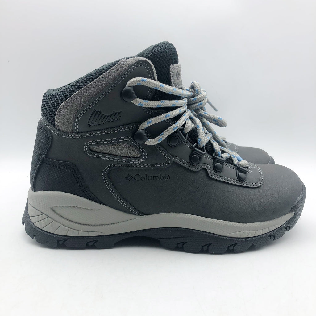 Columbia Womens Newton Ridge Plus Amped Hiking Boots US 5.5 Grey Waterproof NIB