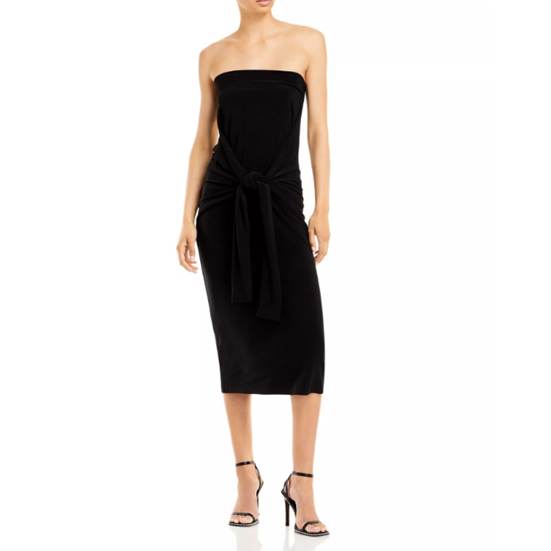 NORMA KAMALI Women's All in One Convertible Dress Small 36 Black Long Sleeve NWT