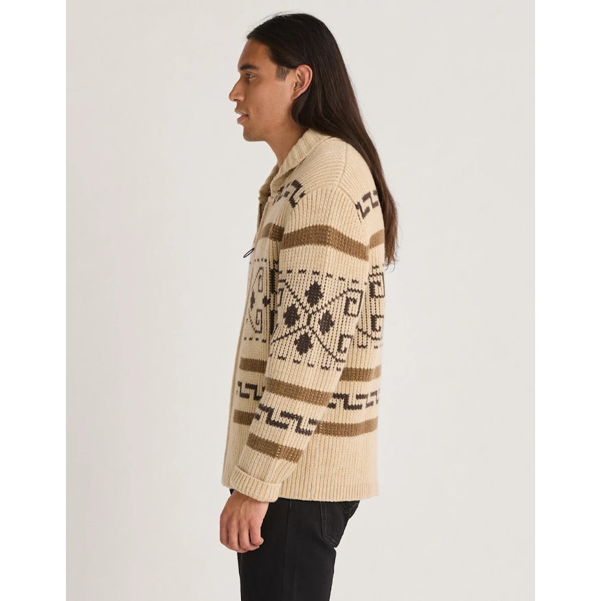PENDLETON The Original Westerley Sweater XXL Tan Brown Full Zip Cardigan NWOT