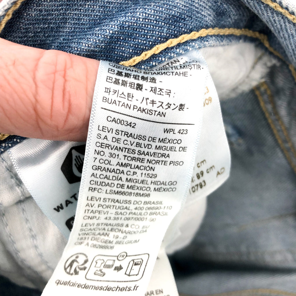LEVI'S Women's 94 Baggy Wide Leg Jeans 25x31 US 0 Blue What Else A74620001 NWOT