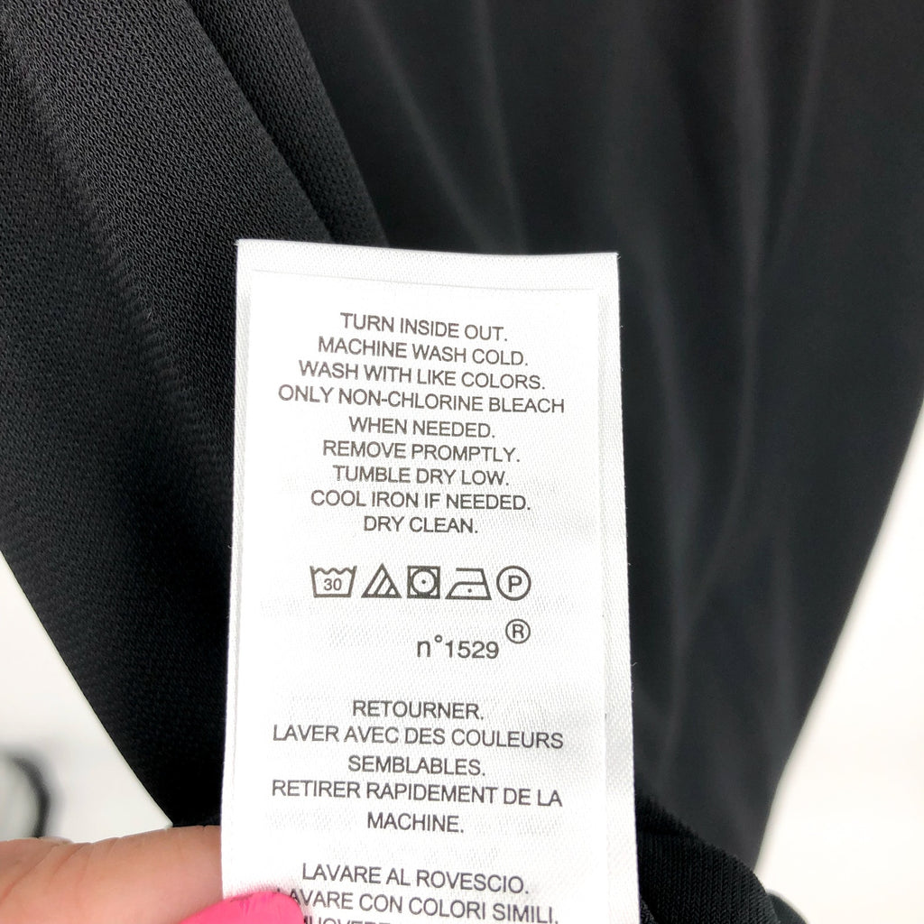 LAUREN RALPH LAUREN Women's Pleated Jersey Cocktail Dress Size 12 Black NWT
