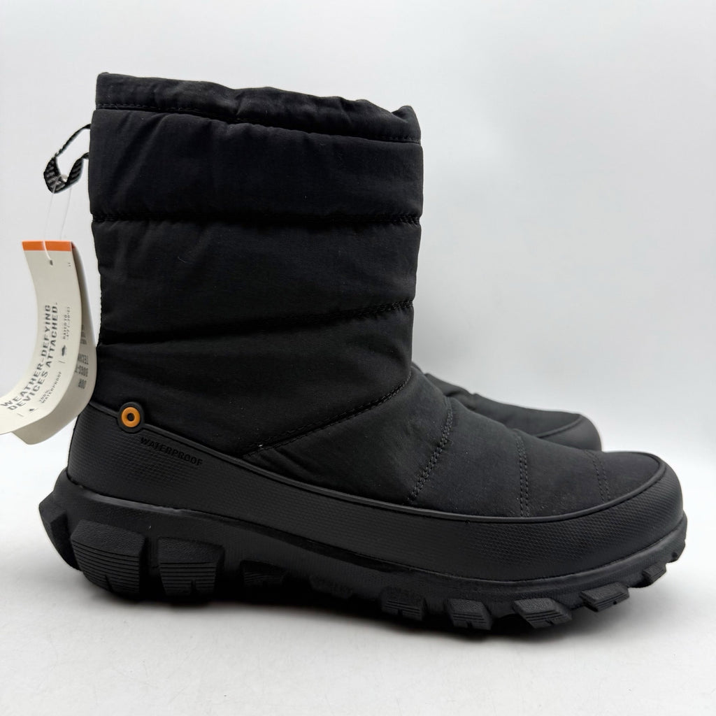 Bogs Womens Cedar Quilt Winter Boots Size 8.5 EU 39.5 Black Waterproof NIB
