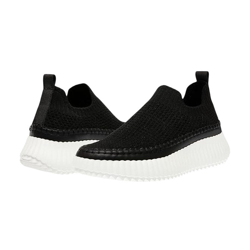 Steve Madden Womens Samarah Sneaker US 8.5 M Black Knitted Pull-On Closure NIB