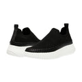 Steve Madden Womens Samarah Knit Sneakers Size 8.5 M Black Slip On Casual NIB