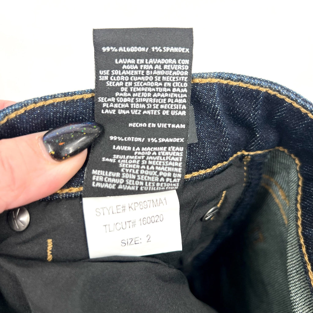 KUT FROM THE KLOTH Catherine Boyfriend Jeans Size 2 Dark Blue Wash NWT