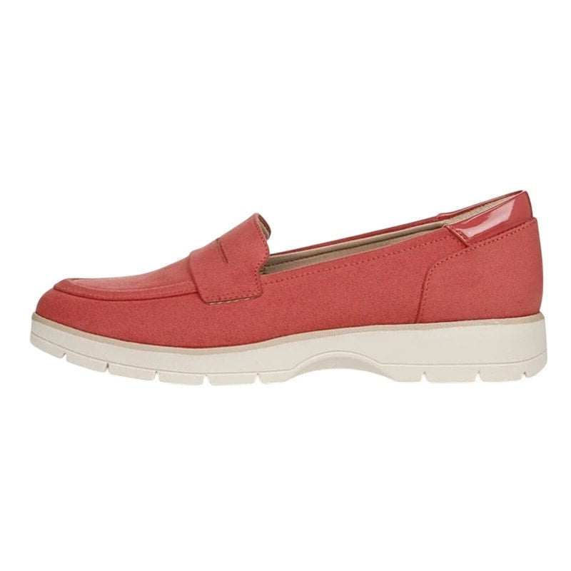 Dr. Scholls Womens Nice Day Loafers Size 9.5 M Red Microfiber NIB