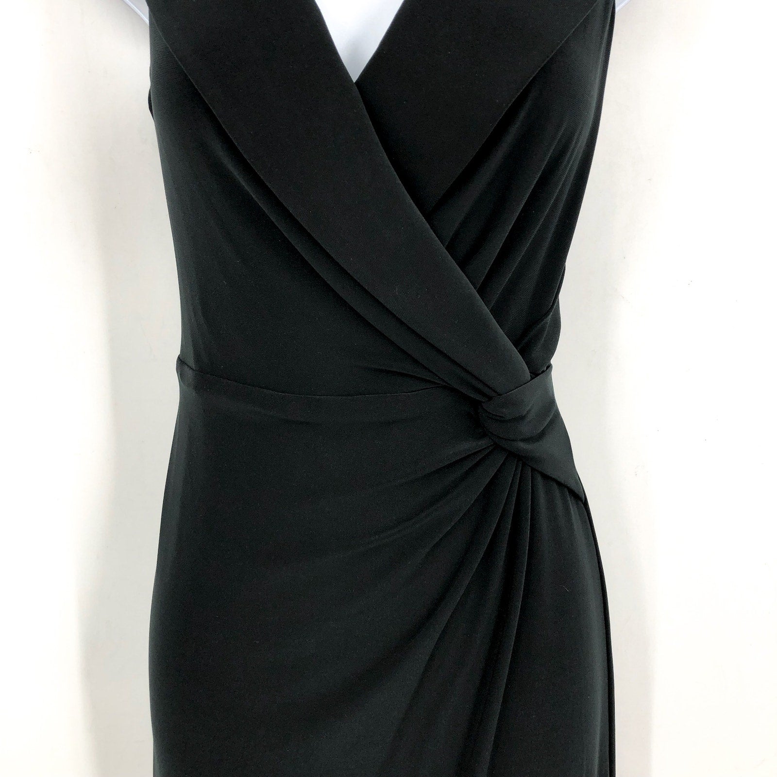 LAUREN RALPH LAUREN Off-the-Shoulder Gown Size 6 Black Jersey Dress Formal NWT