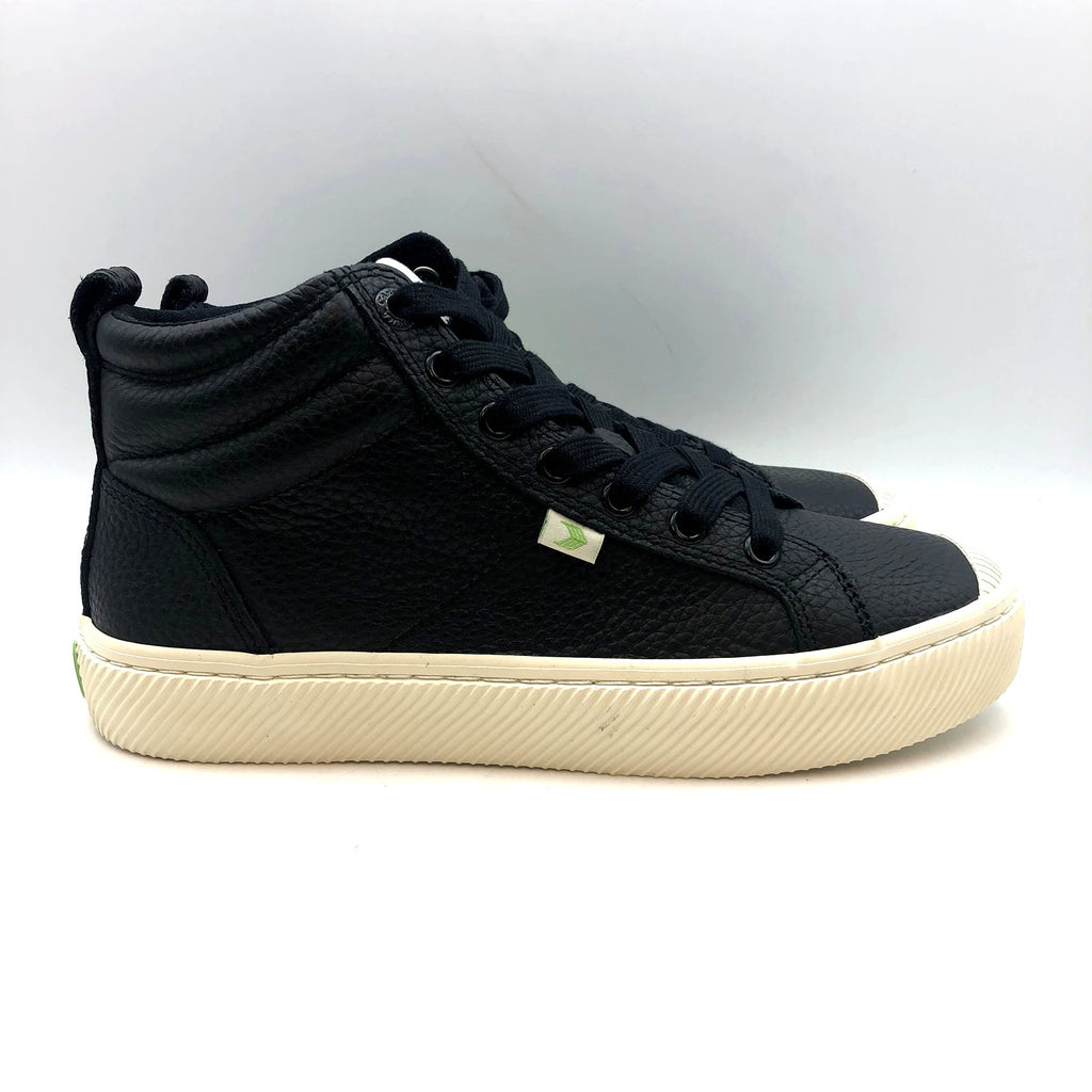 Cariuma OCA High Sneakers Womens 8.5 Mens 7 Black Premium Leather NIB