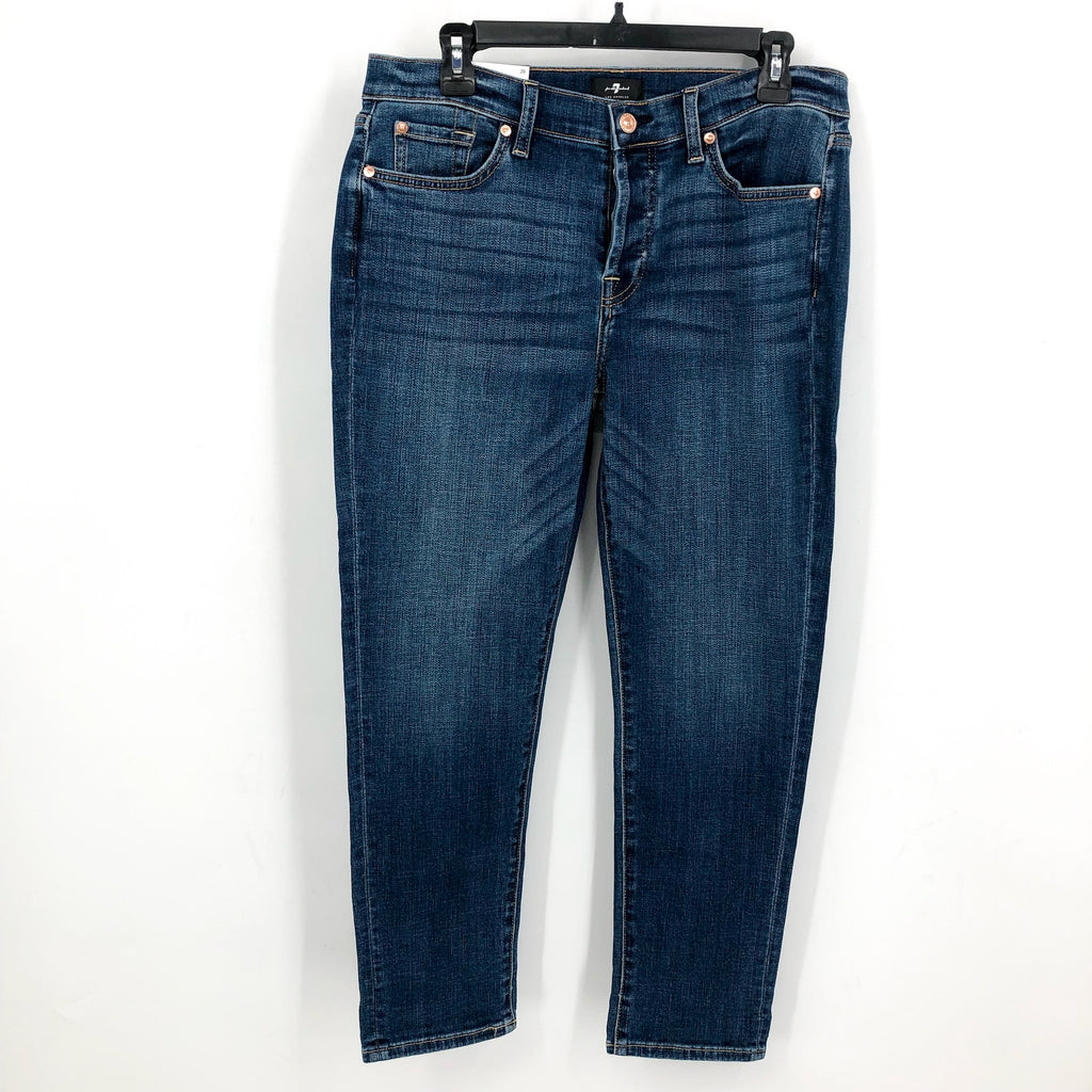 7 FOR ALL MANKIND Womens Josefina Feminine Boyfriend Jeans Size 29 US 8 Blue NWT
