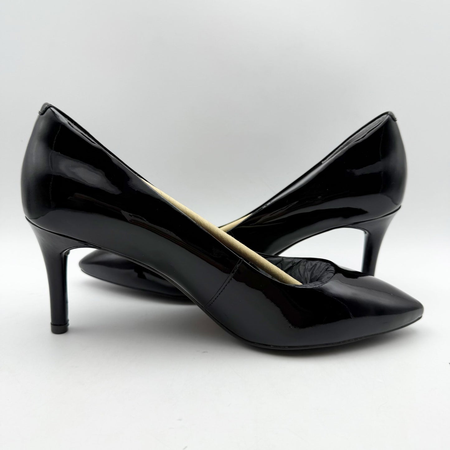 Rockport Womens Total Motion 75mm Pointy Toe Pumps US 8 Black Patent Leather NIB