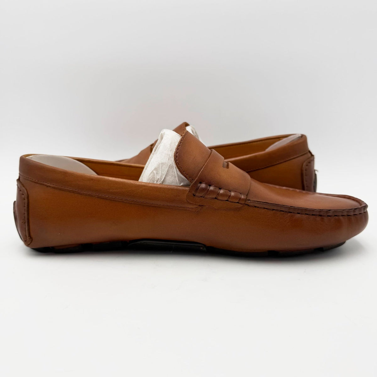 Vince Camuto Mens Vitzroy Driver Loafers Size 9.5 EU 42.5 Brown Tan Leather NIB