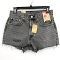LEVIS Womens 501 Original Fit Shorts Size 26 US 2 Gray 56327-0325 NWT